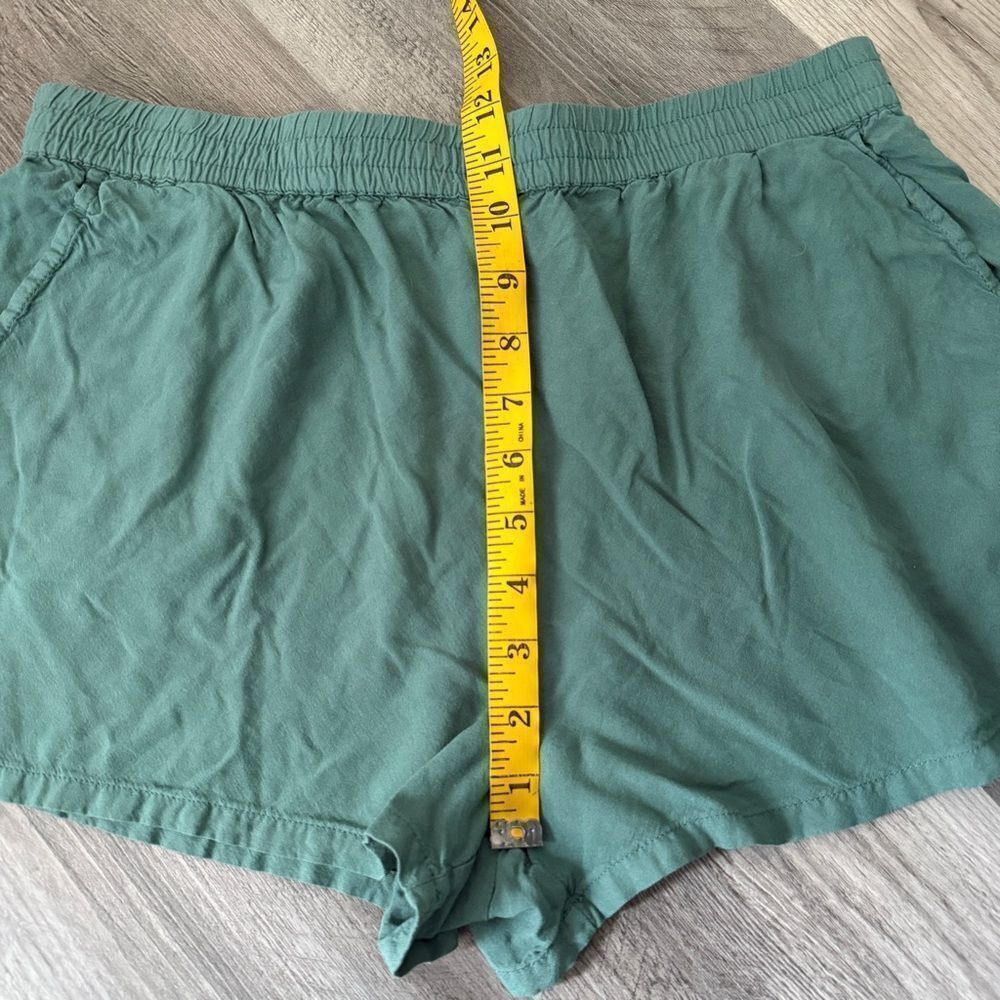 Volcom Shorts Large Teal Viscose Vacation Flowy Pockets Feminine Casual - Picture 10 of 13